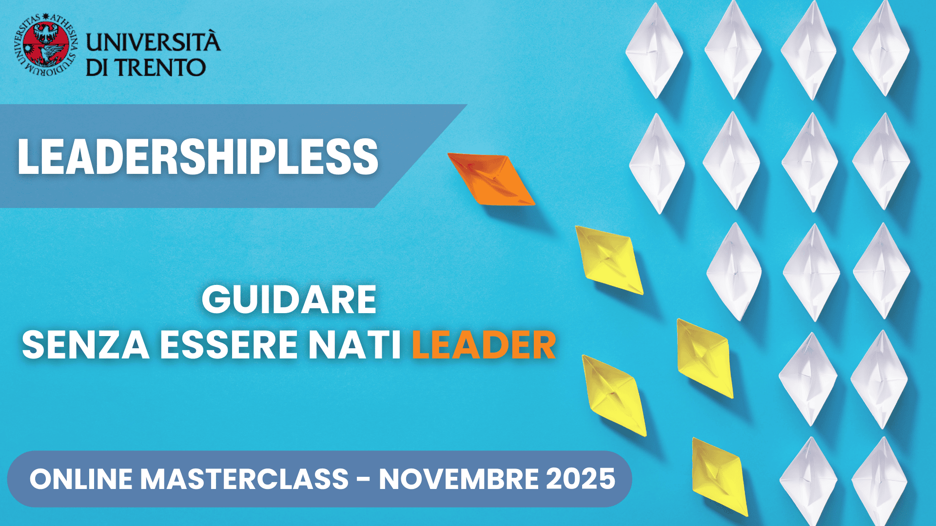Leadershipless: masterclass online - novembre 2025